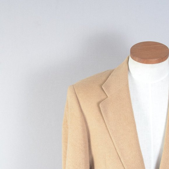 Brandford + Taylor Men's Coat Blazer Wool Tan - Picture 7 of 11